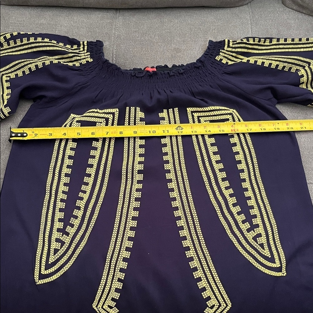 Chelsea & Violet Navy and Yellow Blouse - Picture 5 of 9